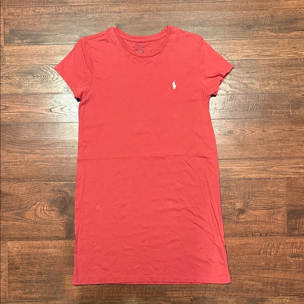 Women’s Polo by Ralph Lauren Salmon Pink T-Shirt Dress